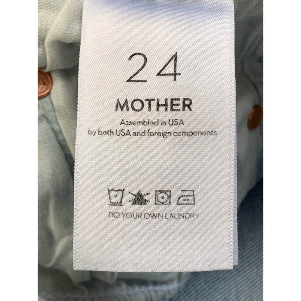 Mother Denim The Insider Crop Step Fray Jeans Size 24 Limited Edition Wash - Picture 8 of 16